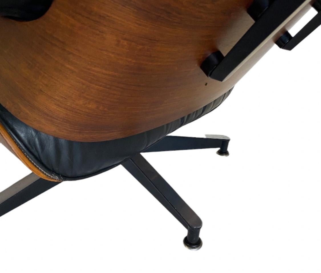 Herman Miller Eames Lounge-Sessel und Ottomane (Aluminium) im Angebot