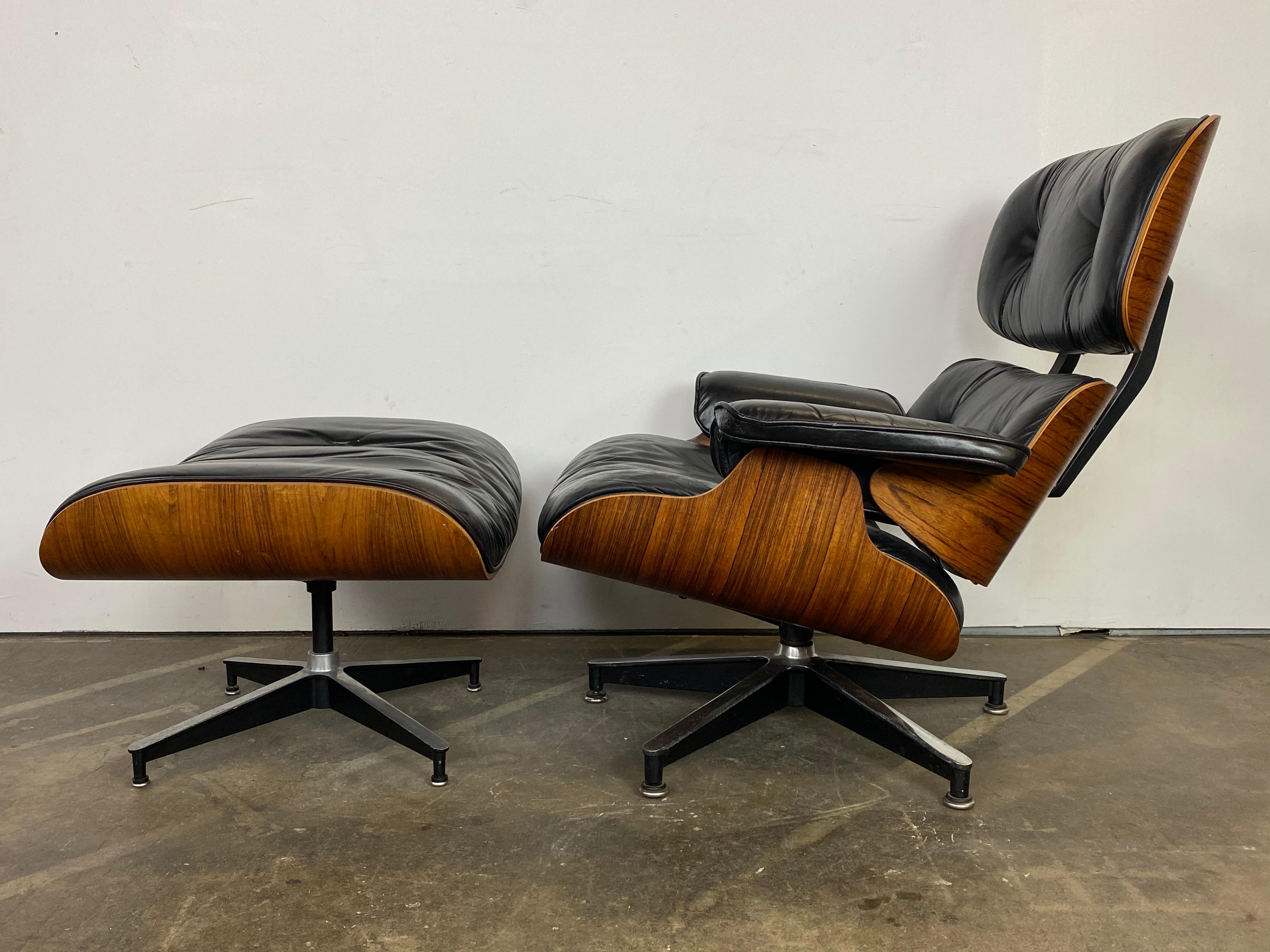 Mid-Century Modern Herman Miller Eames Lounge Chair and Ottoman