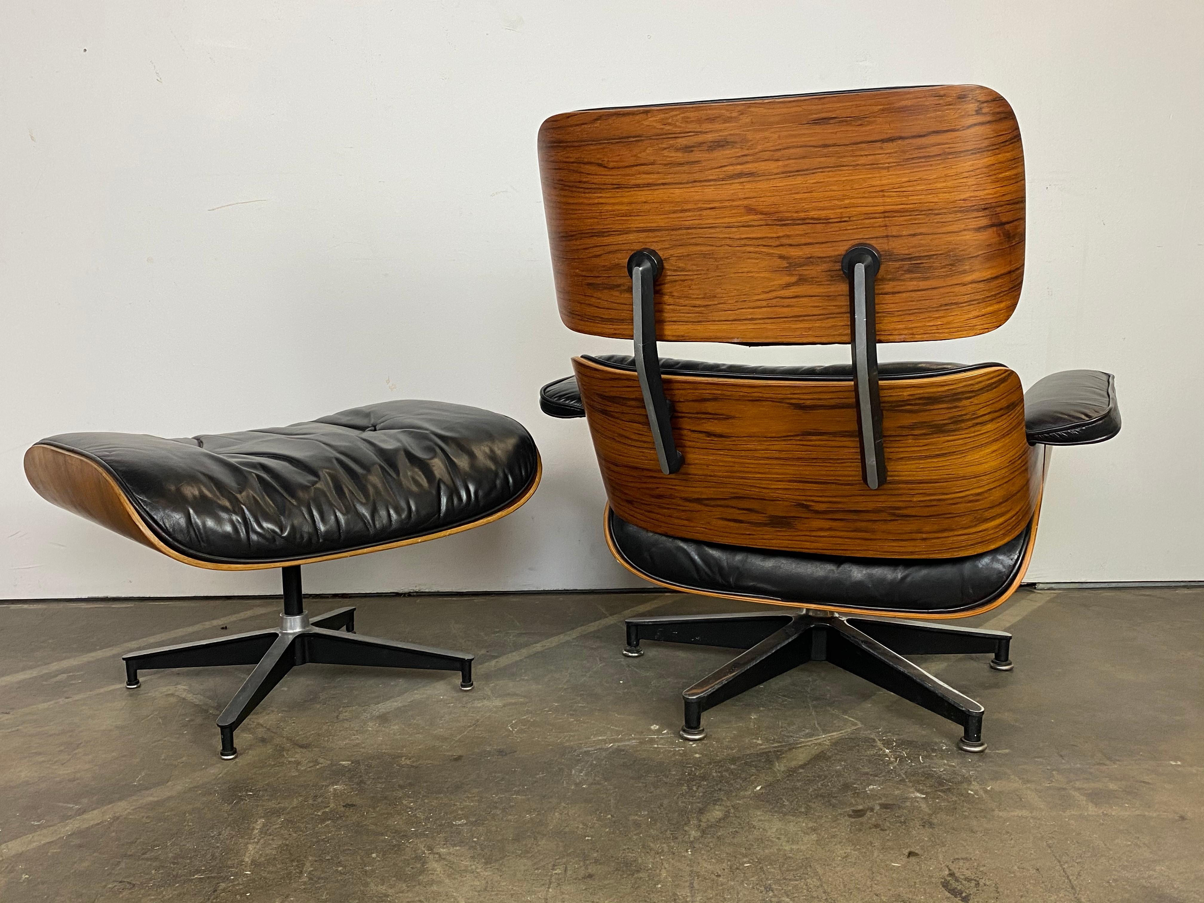 North American Herman Miller Eames Lounge Chair and Ottoman