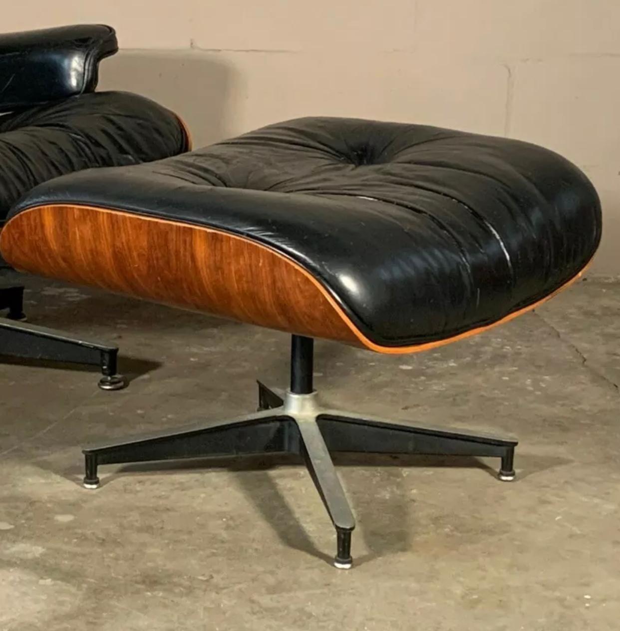American Herman Miller Eames Lounge Chair and Ottoman