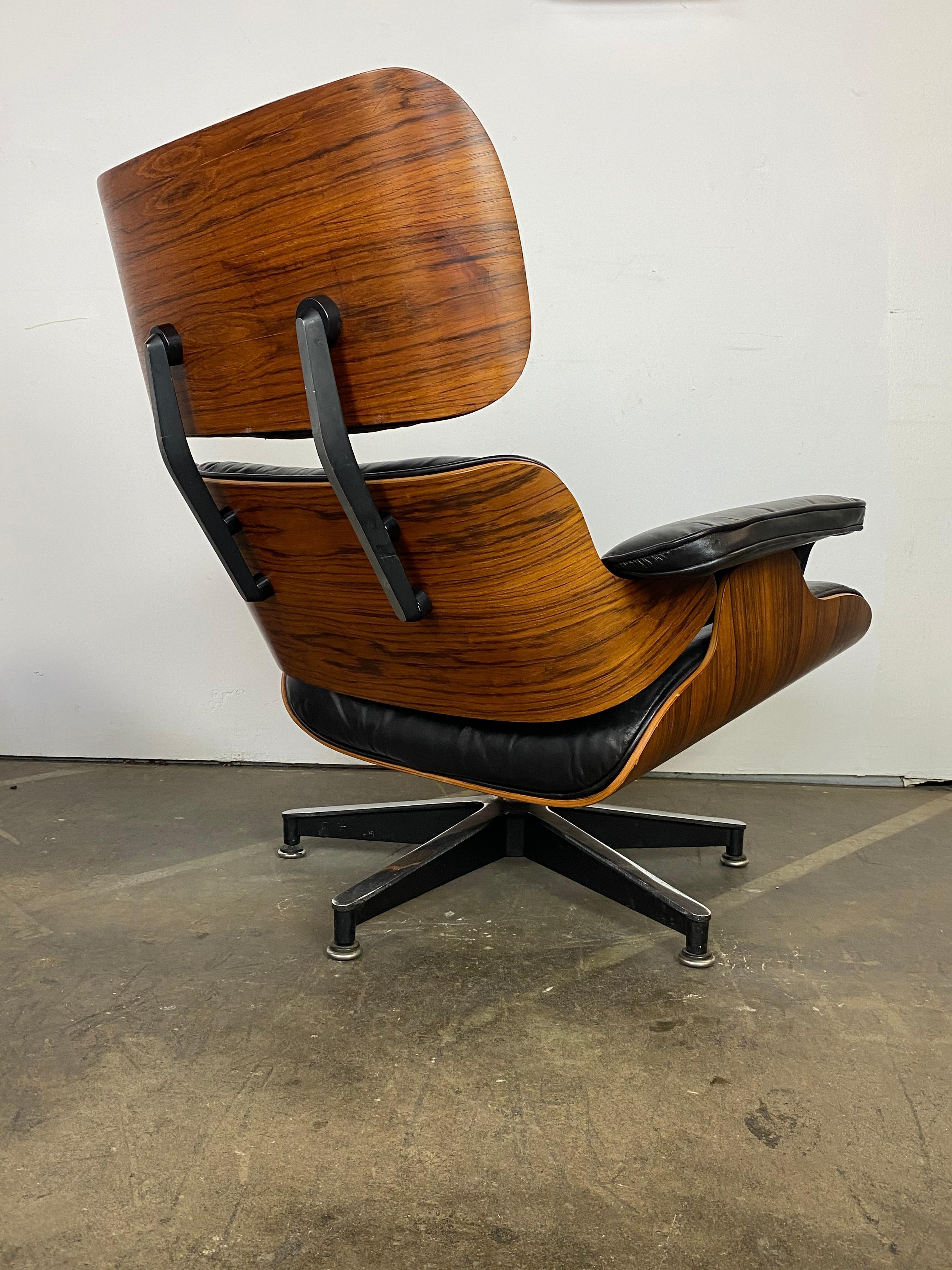 Leather Herman Miller Eames Lounge Chair and Ottoman