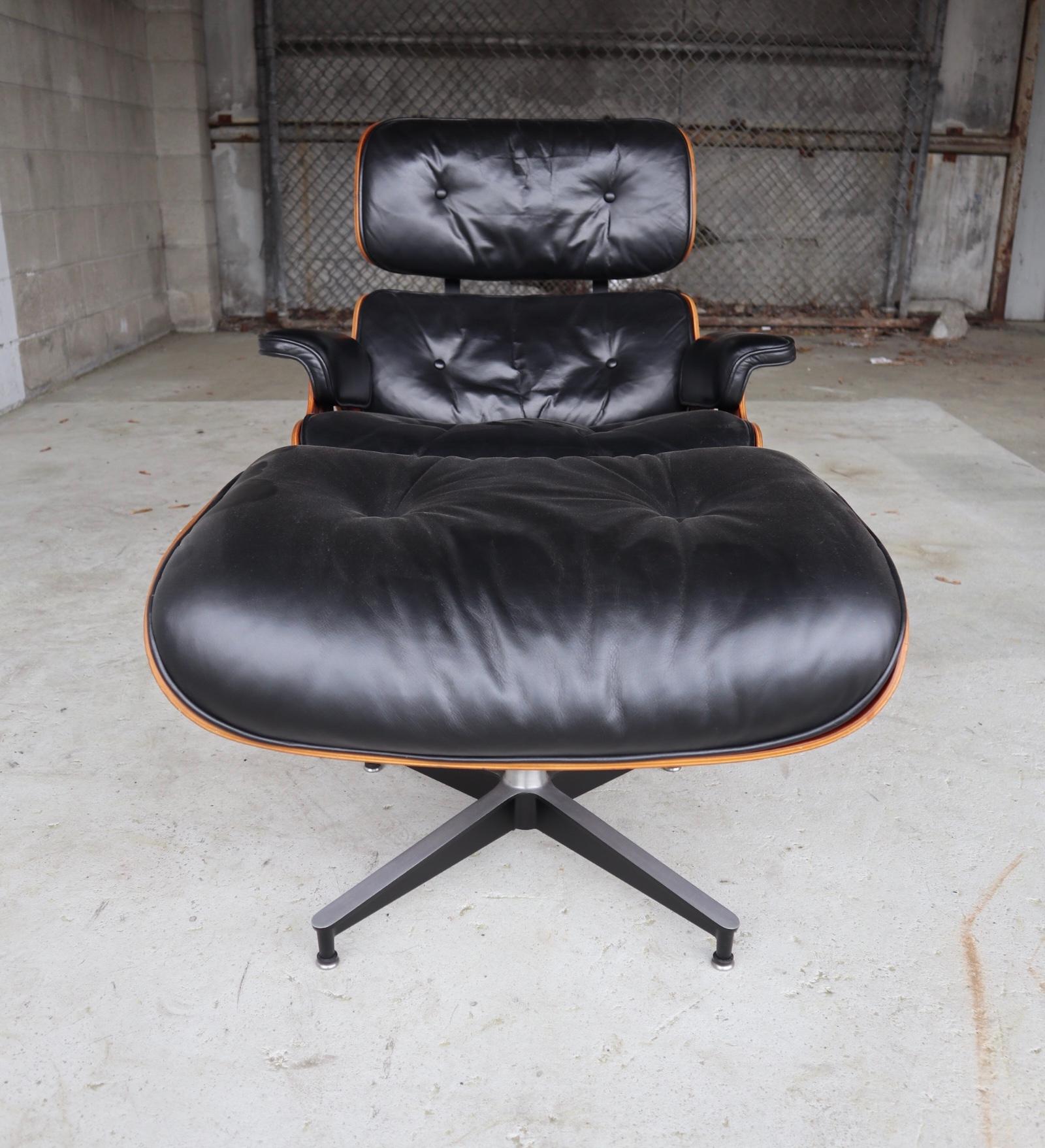 Herman Miller Eames Lounge Chair and Ottoman in Rosewood 2