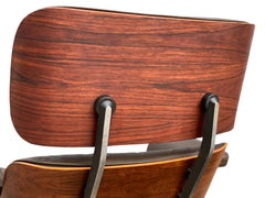 Herman Miller Eames Lounge Chair and Ottoman with Brown Leather