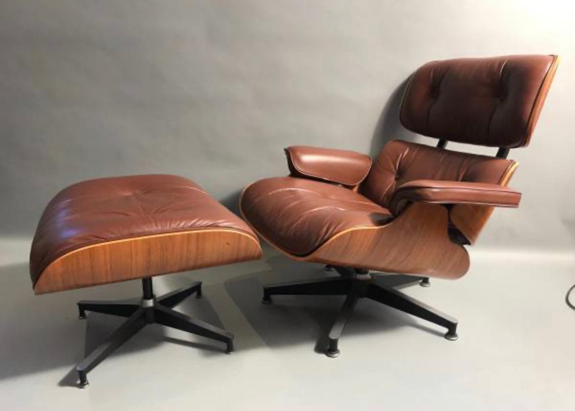 eames lounge chair brown