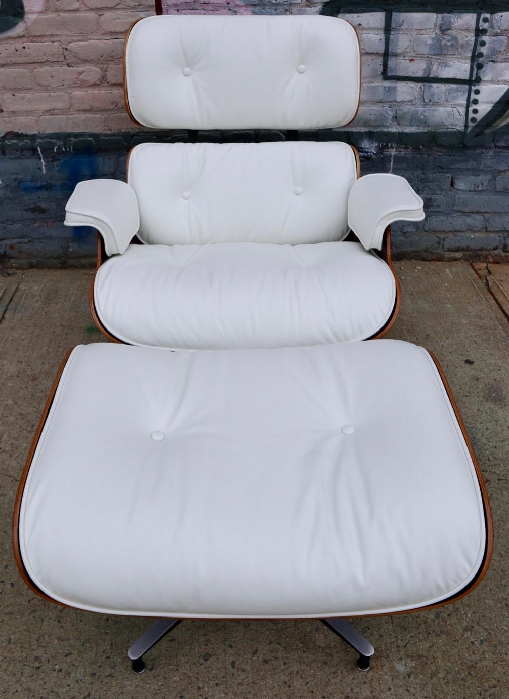 Herman Miller Eames Lounge Chair und Ottoman mit neuem perfekten Leder nach Maß 3