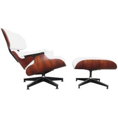 Herman Miller Eames Lounge Chair and Ottoman with New Perfect Custom Leather