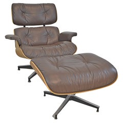 Used Herman Miller Eames Lounge Chair and Ottoman in Rosewood