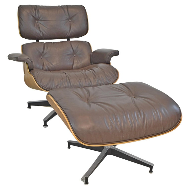 Pamono Thomasville Leather Chair And Ottoman Herman Miller