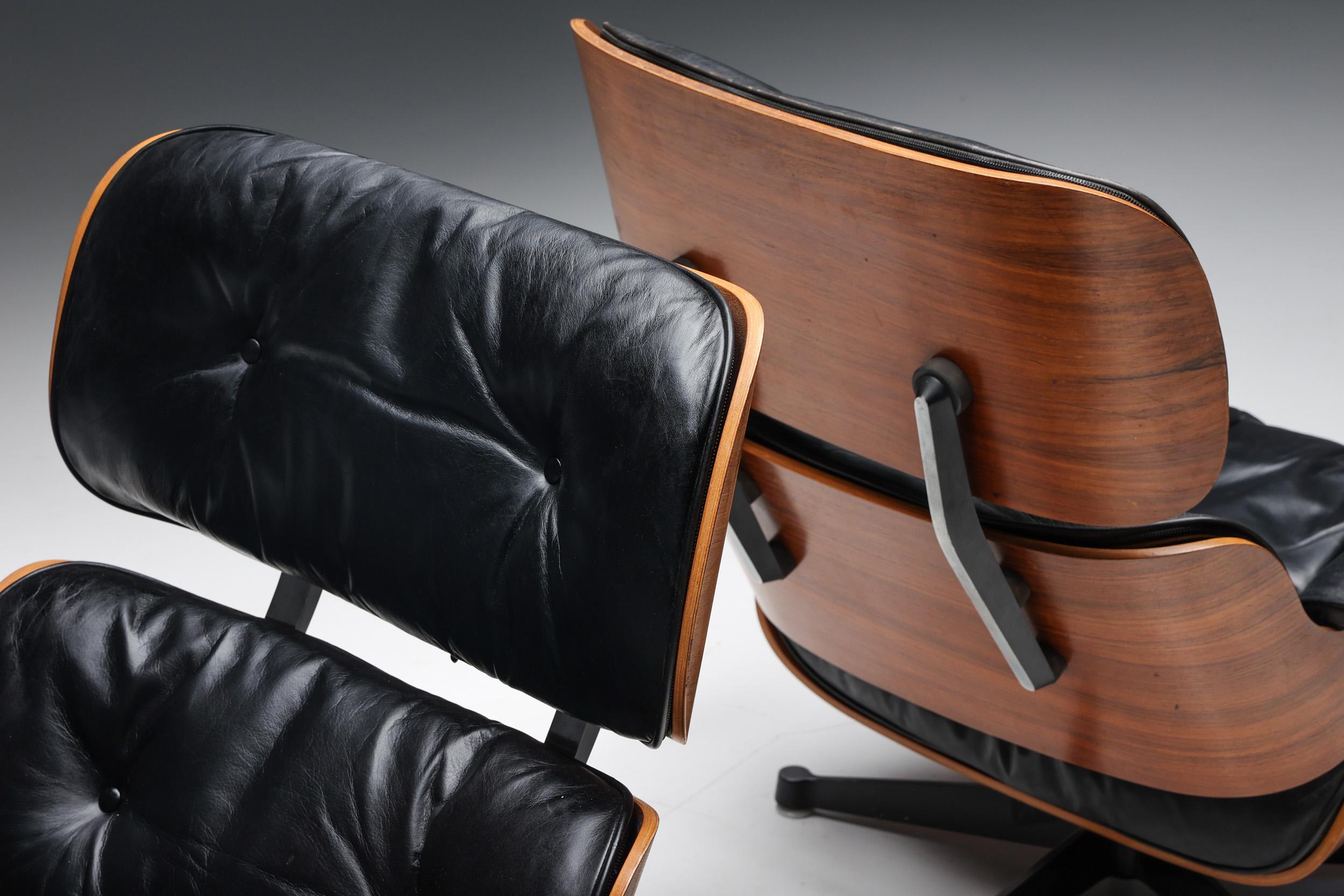 Herman Miller Eames Lounge Chair & Ottoman, models 670 & 671, 1957 11