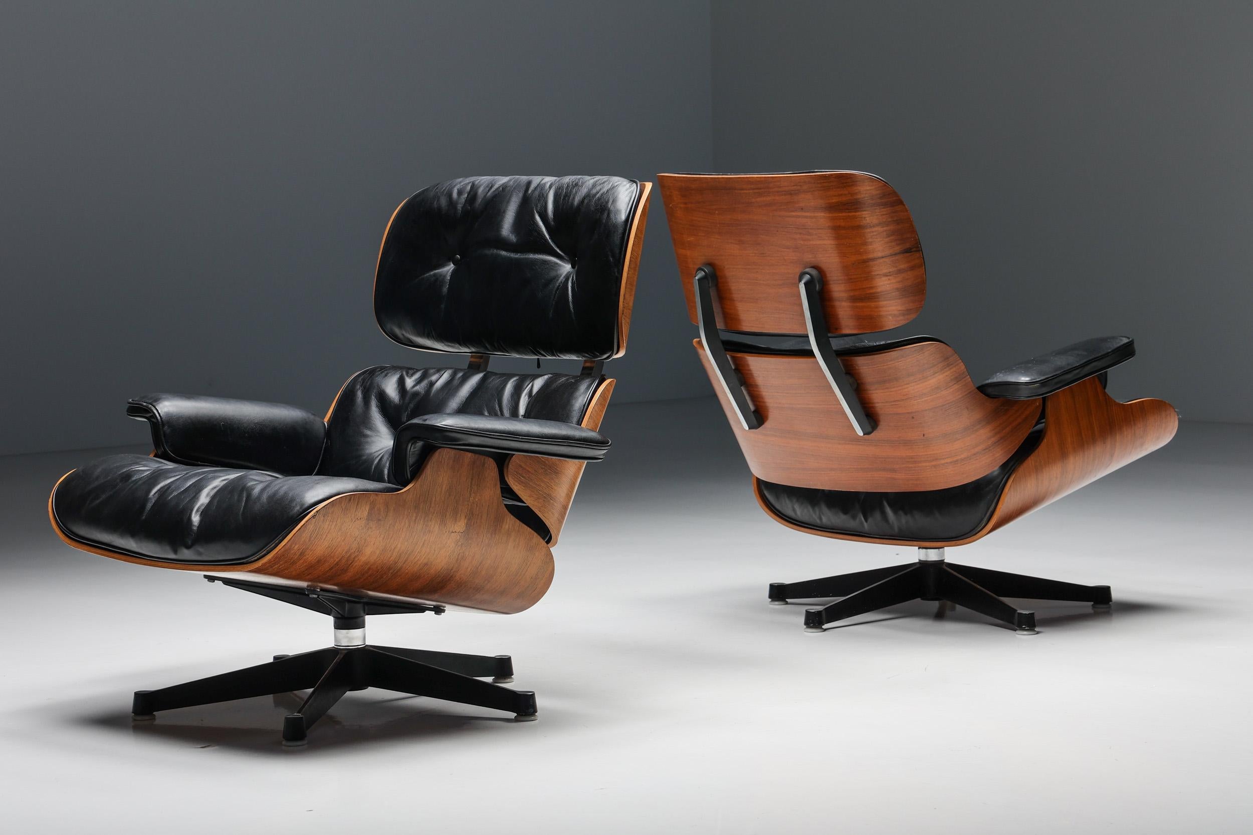 Herman Miller Eames Lounge Chair & Ottoman, models 670 & 671, 1957 12
