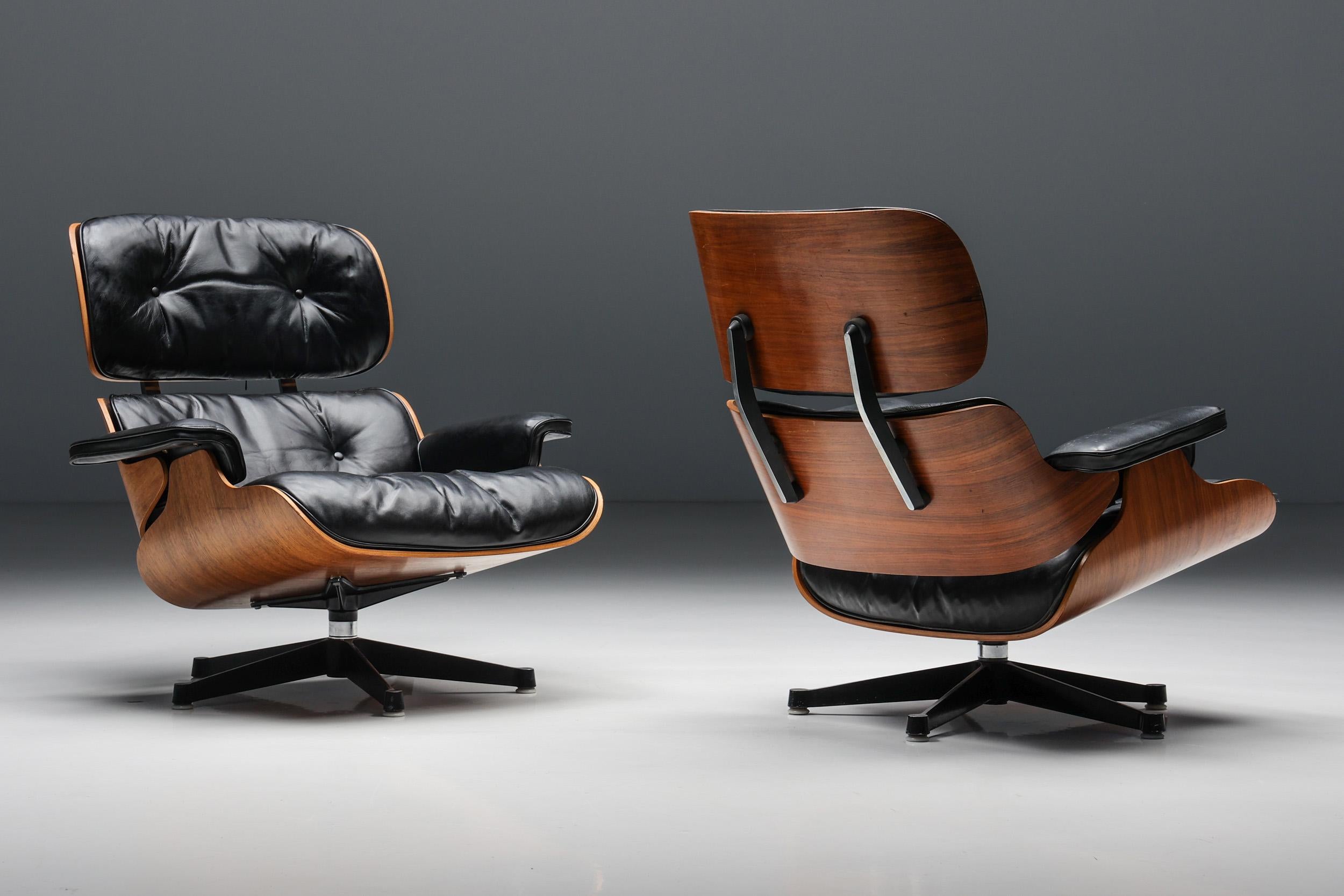 Herman Miller Eames Lounge Chair & Ottoman, models 670 & 671, 1957 13