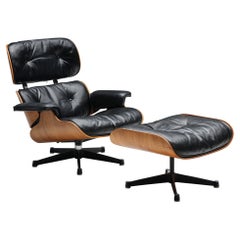 Herman Miller Eames Loungesessel und Ottomane, Modelle 670 & 671, 1957