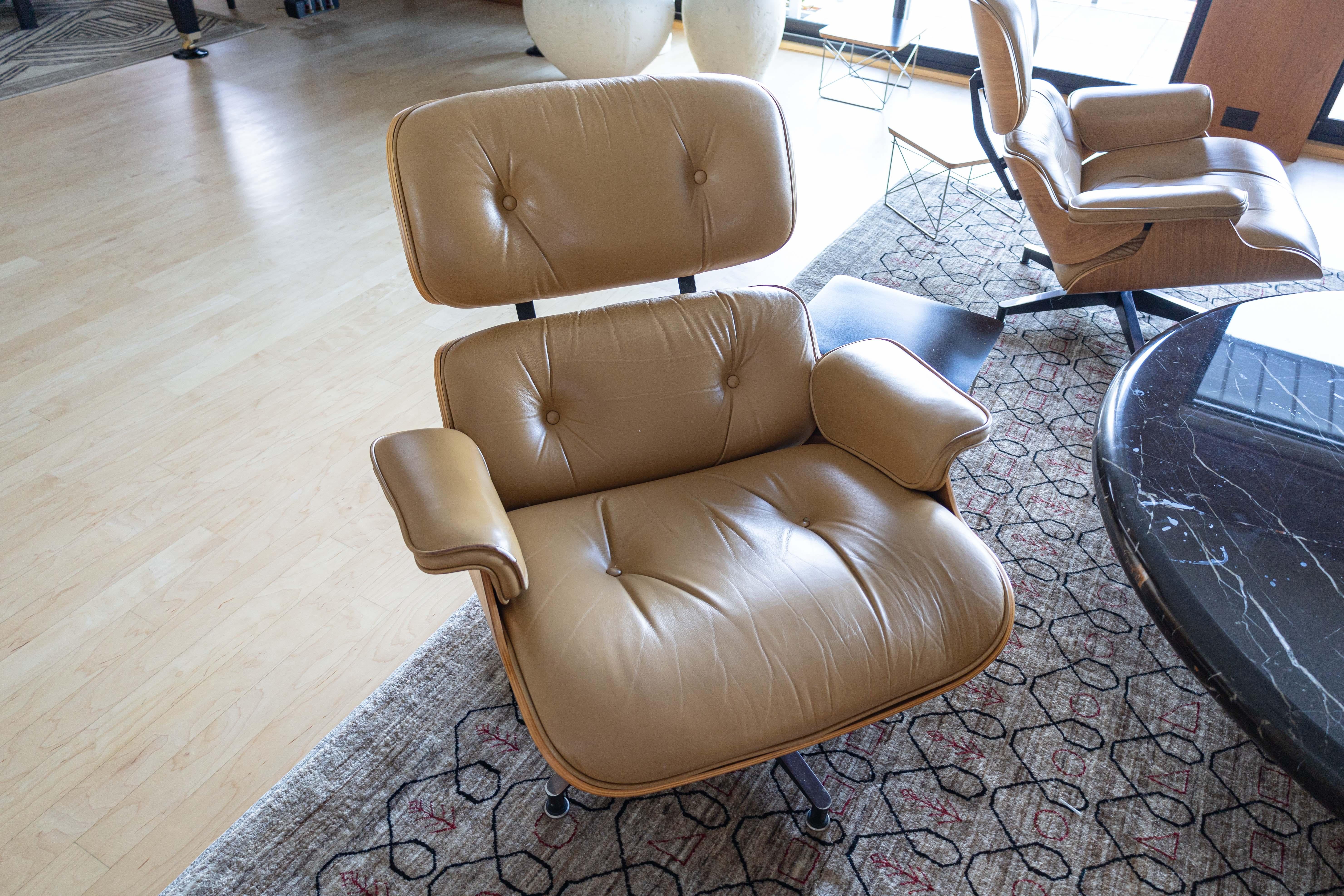 Herman Miller Eames Lounge Chair White Oak Leather 50th Anniversary Edition #3 6