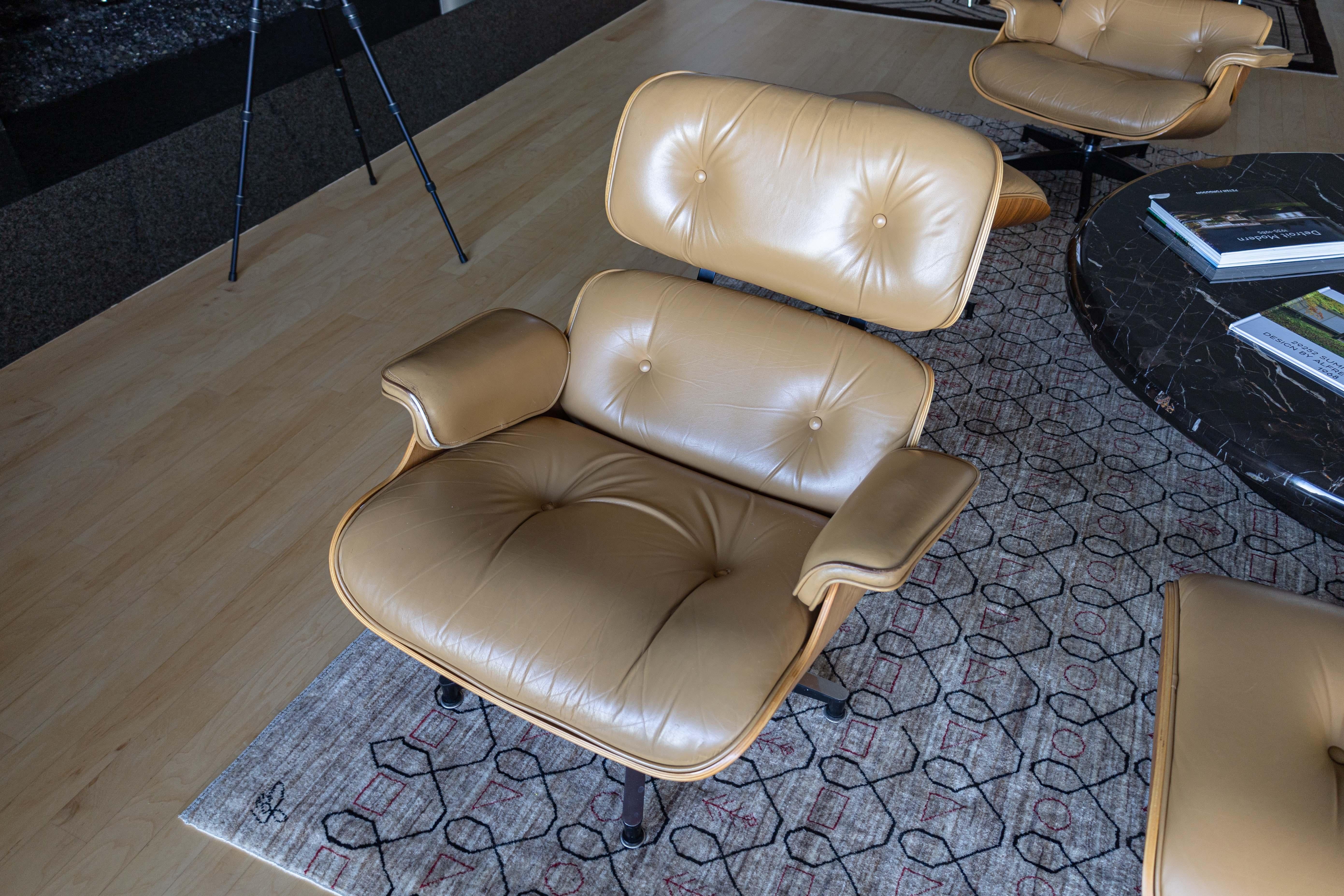 Herman Miller Eames Lounge Chair White Oak Leather 50th Anniversary Edition #4 8