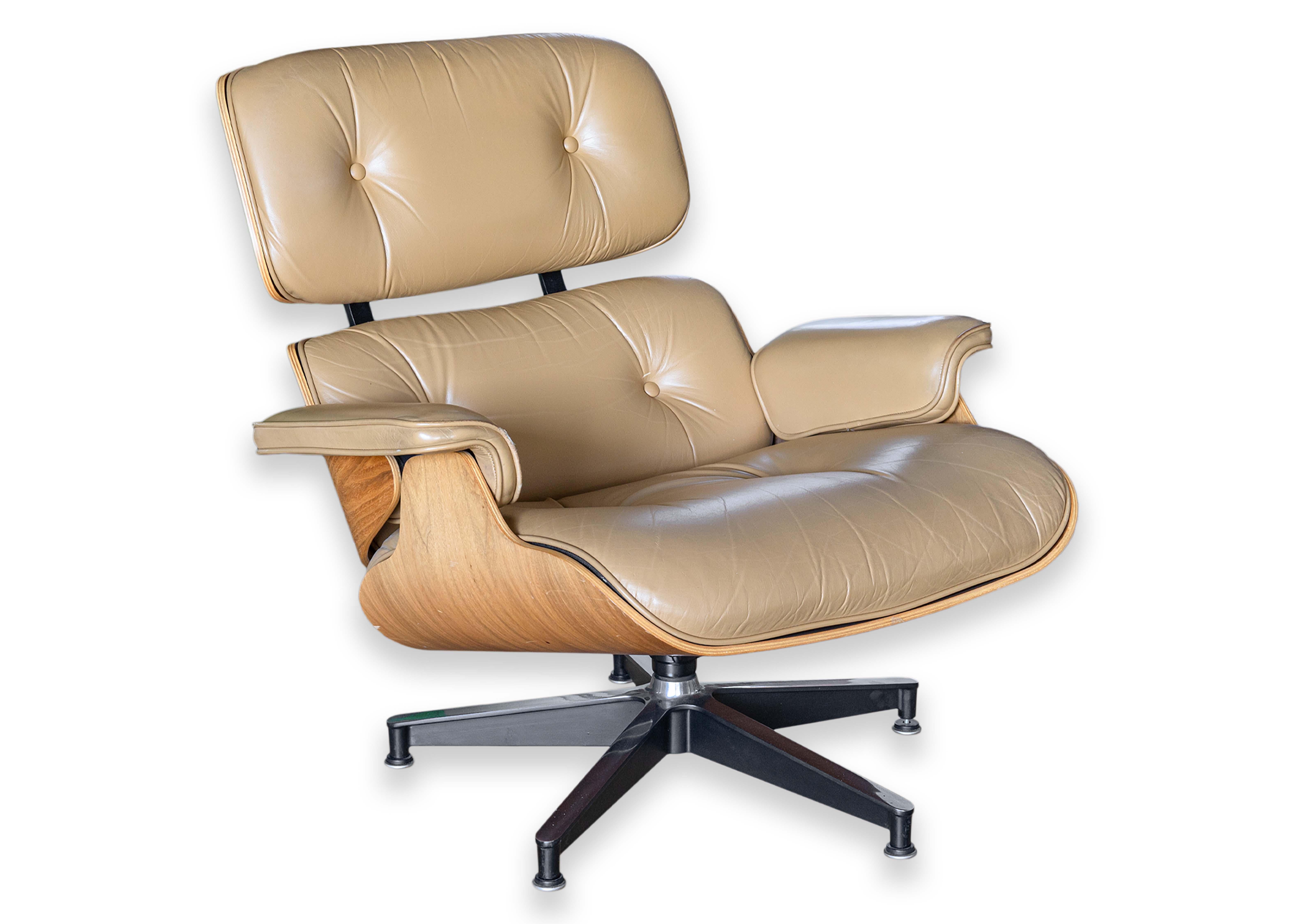 Herman Miller Eames Lounge Chair White Oak Leather 50th Anniversary Edition #4 9
