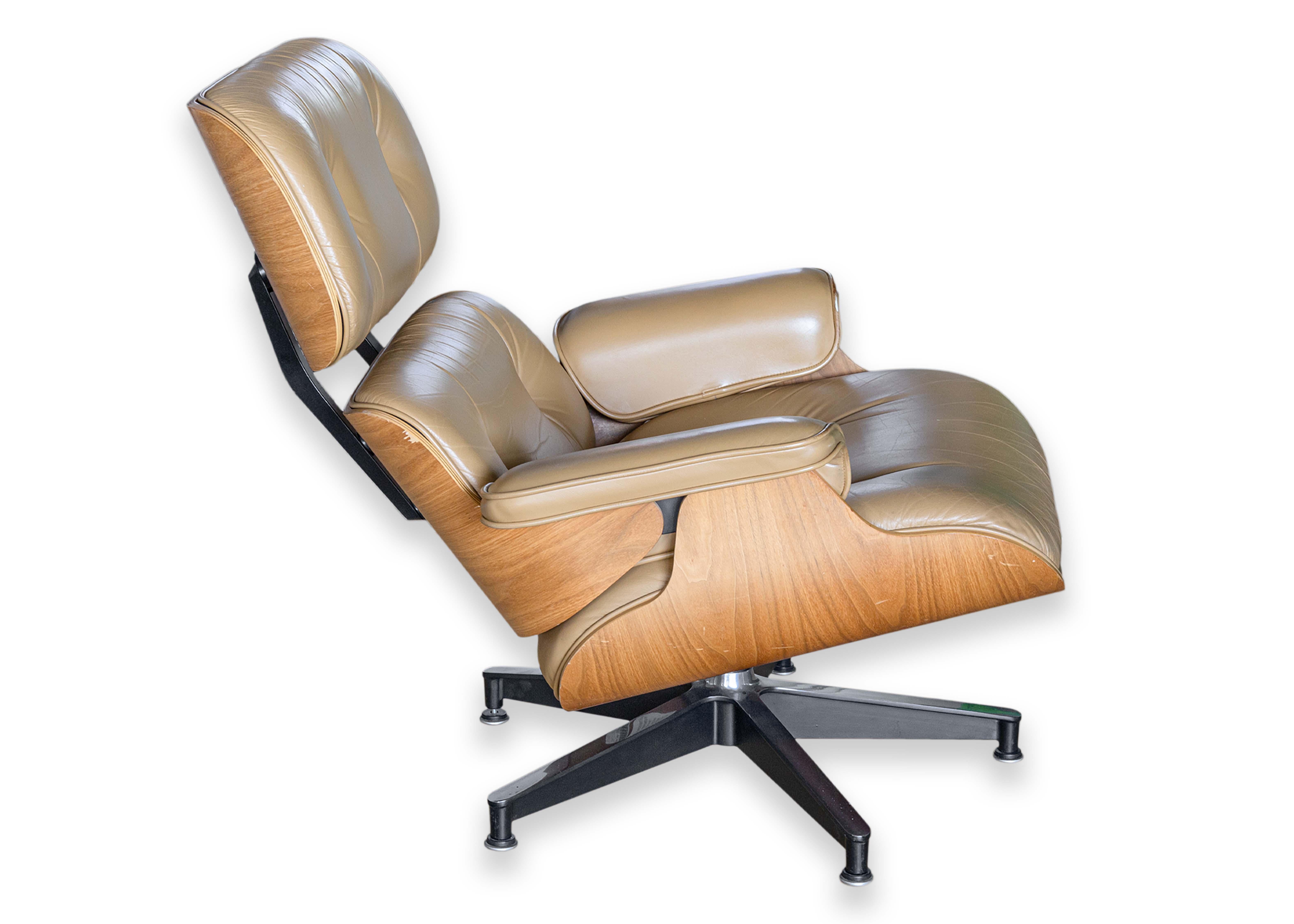 Herman Miller Eames Lounge Chair White Oak Leather 50th Anniversary Edition #4 11