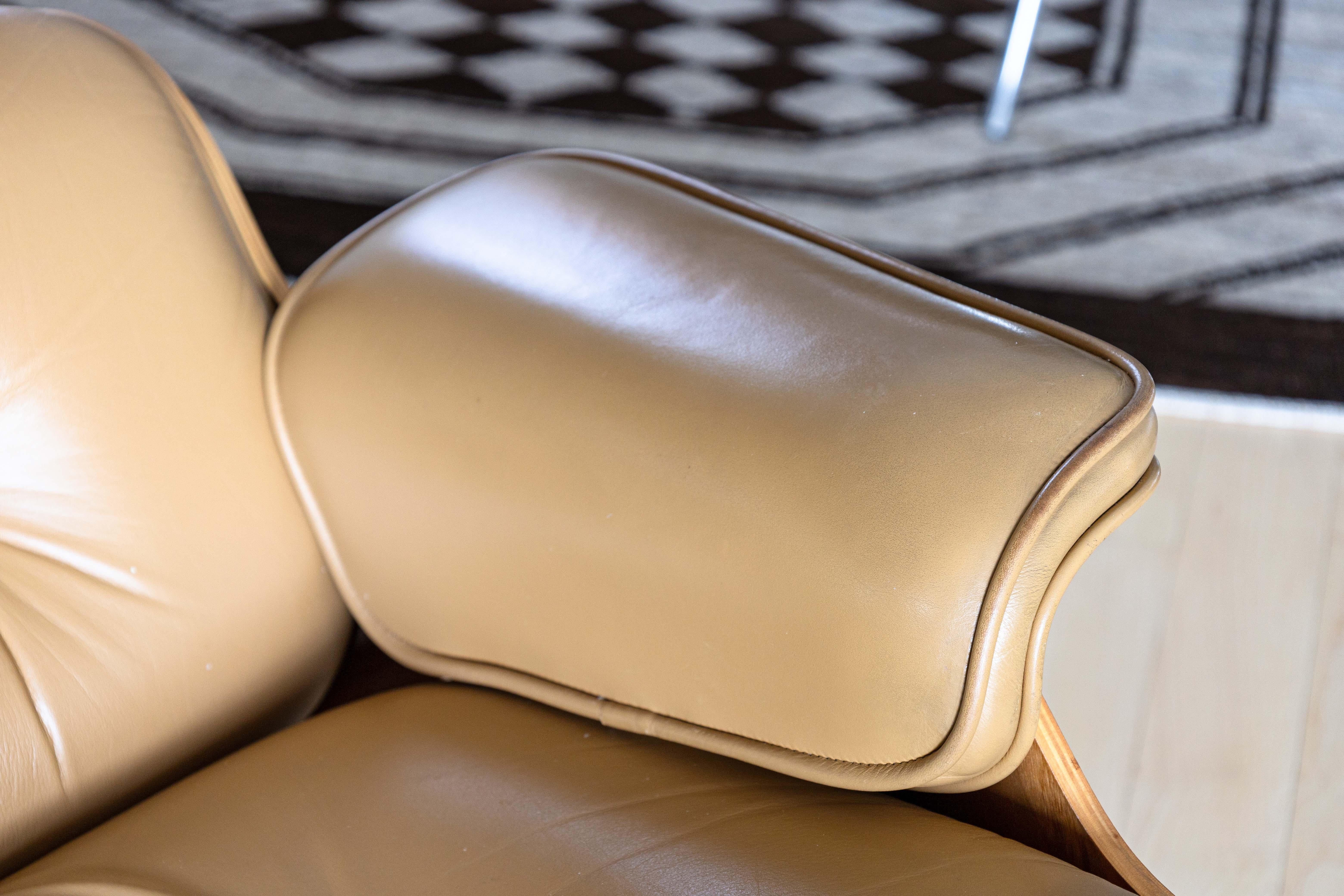 Contemporary Herman Miller Eames Lounge Chair White Oak Leather 50th Anniversary Edition #4