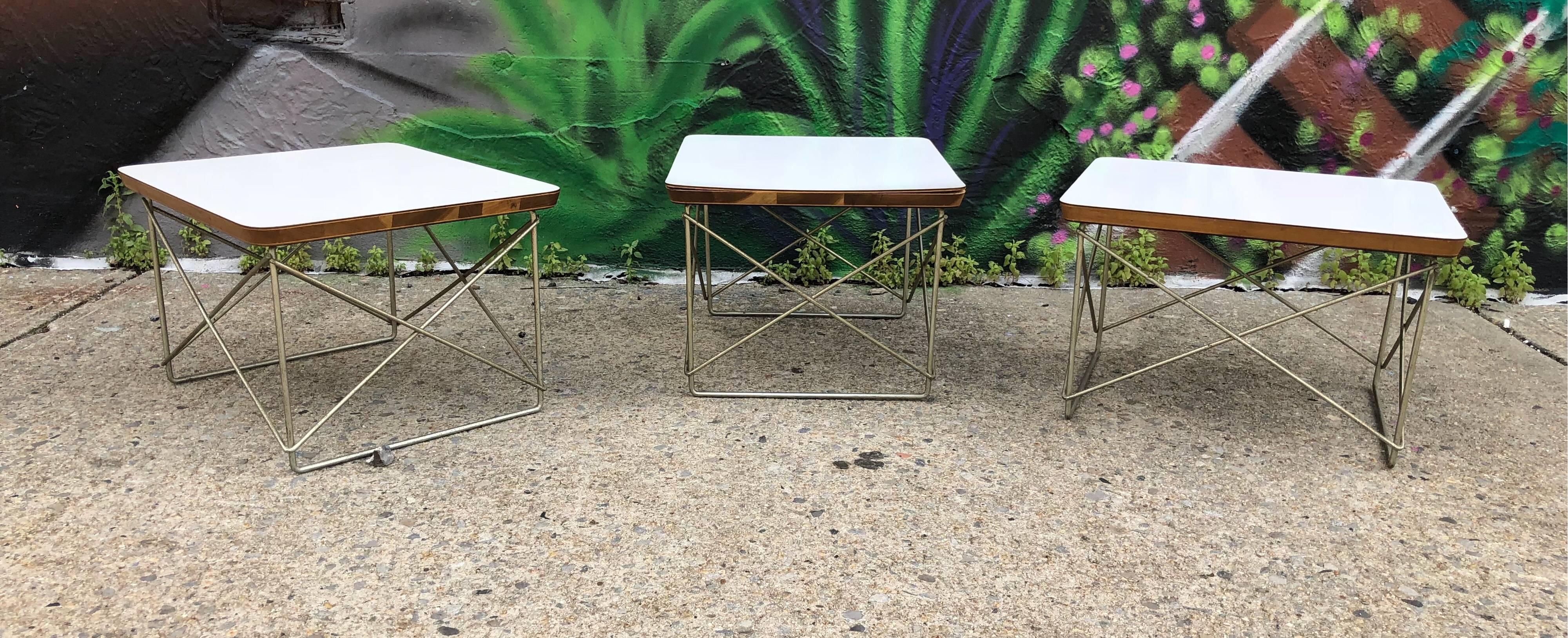 Mid-20th Century Herman Miller Eames LTR Side Tables