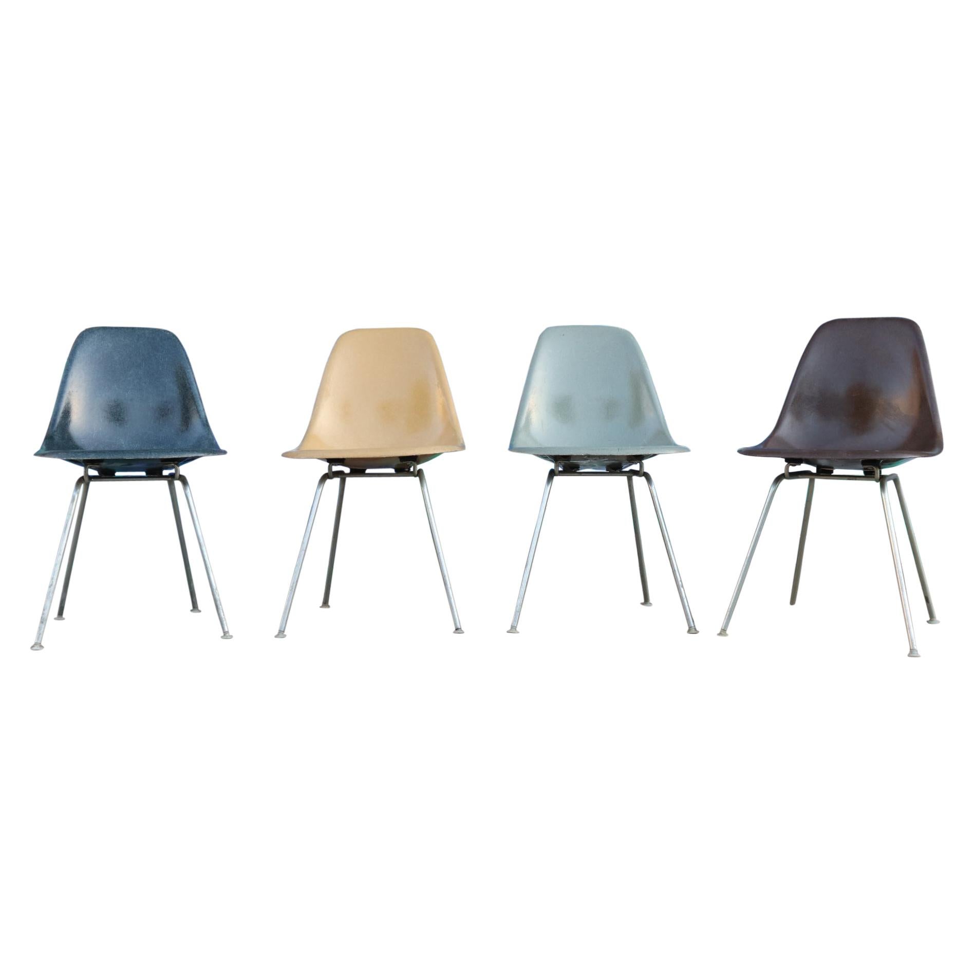 Herman Miller Eames Multicolored Dining Chair Set