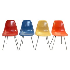 Used Herman Miller Eames Multicolored Dining Chair Set