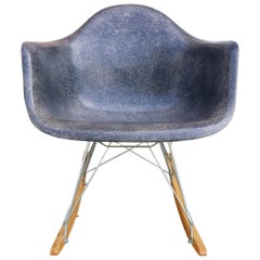 Herman Miller Eames Navy Blue Fiberglass RAR Rocker