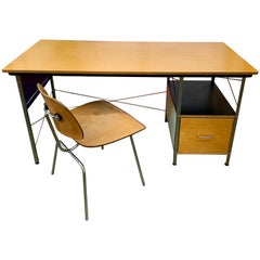 Used Herman Miller Eames Office Group Desk and DCM Chair