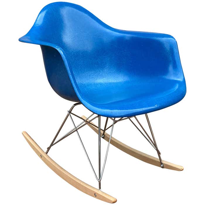 Herman Miller Eames Model RAR Rocker in Ultramarine Blue at 1stDibs ...