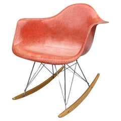 Used Herman Miller Eames RAR Rocking Chair in Red Orange