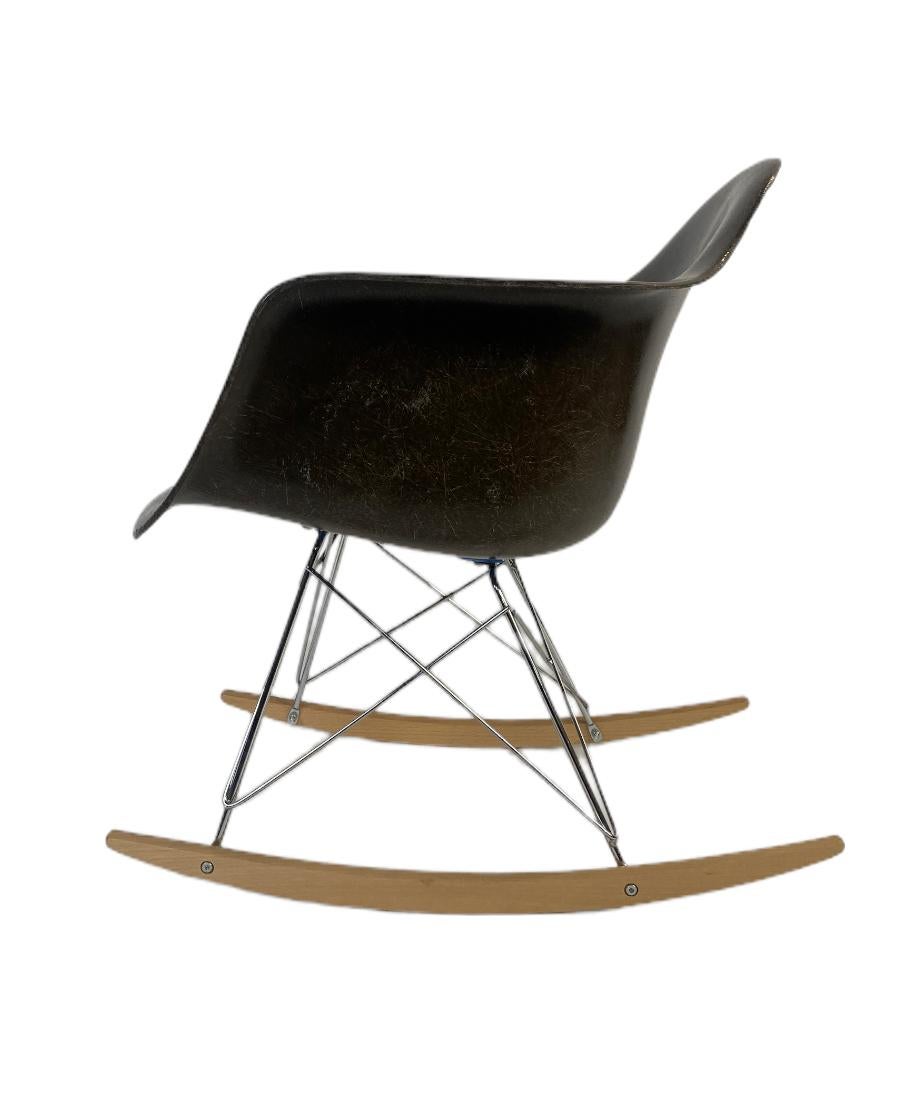 Herman Miller Eames RAR Rocking Chair in Seal Brown 1
