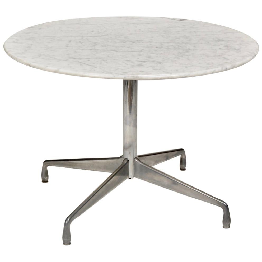 Herman Miller Eames Round Carrara Marble-Top Dining Table