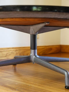 Herman Miller Eames Round Coffee Table in Black Granite & Aluminium Base