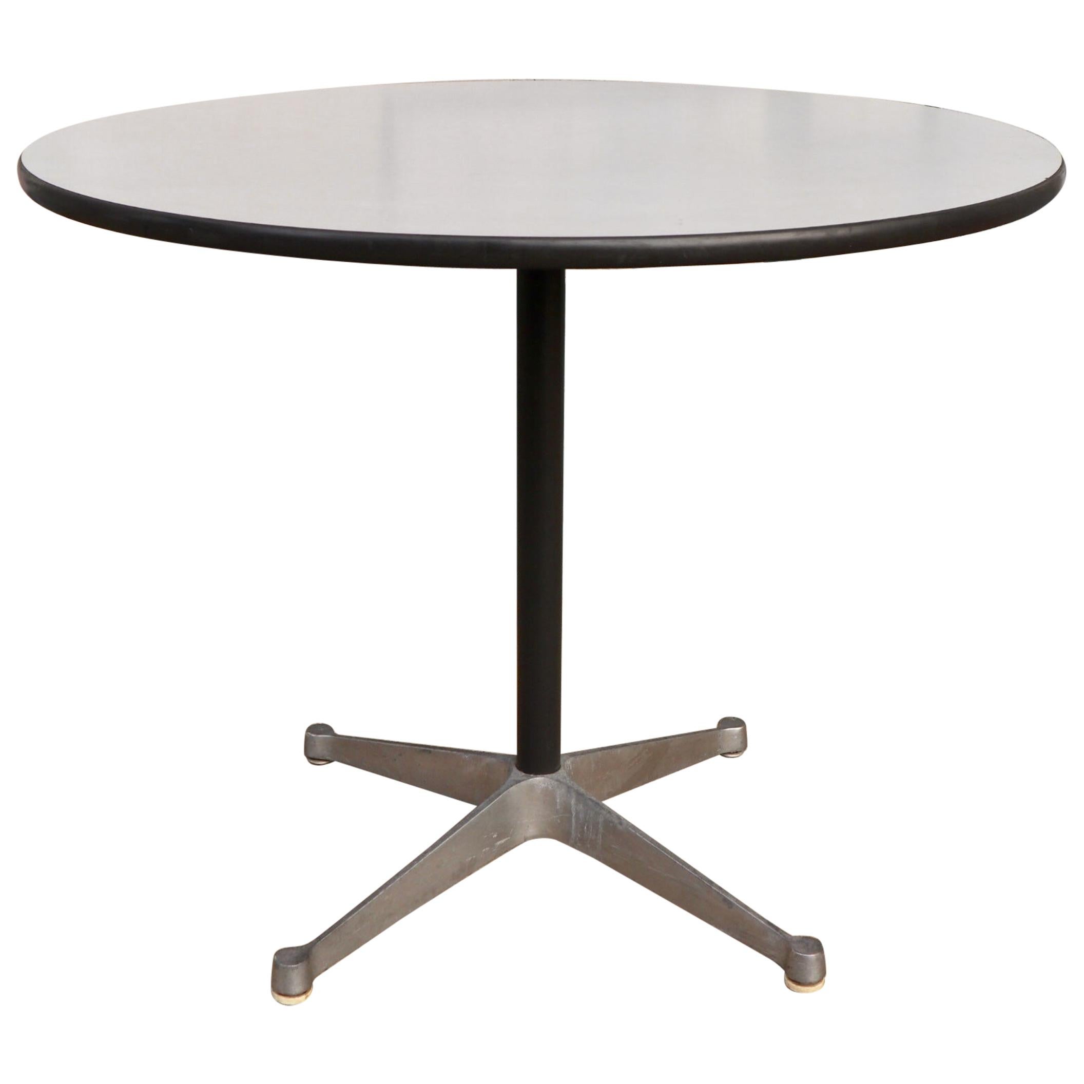 Herman Miller Eames Round Dining Table with Aluminum Base
