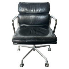 Herman Miller Eames Soft Pad Aluminum Leather Desk Chair 
