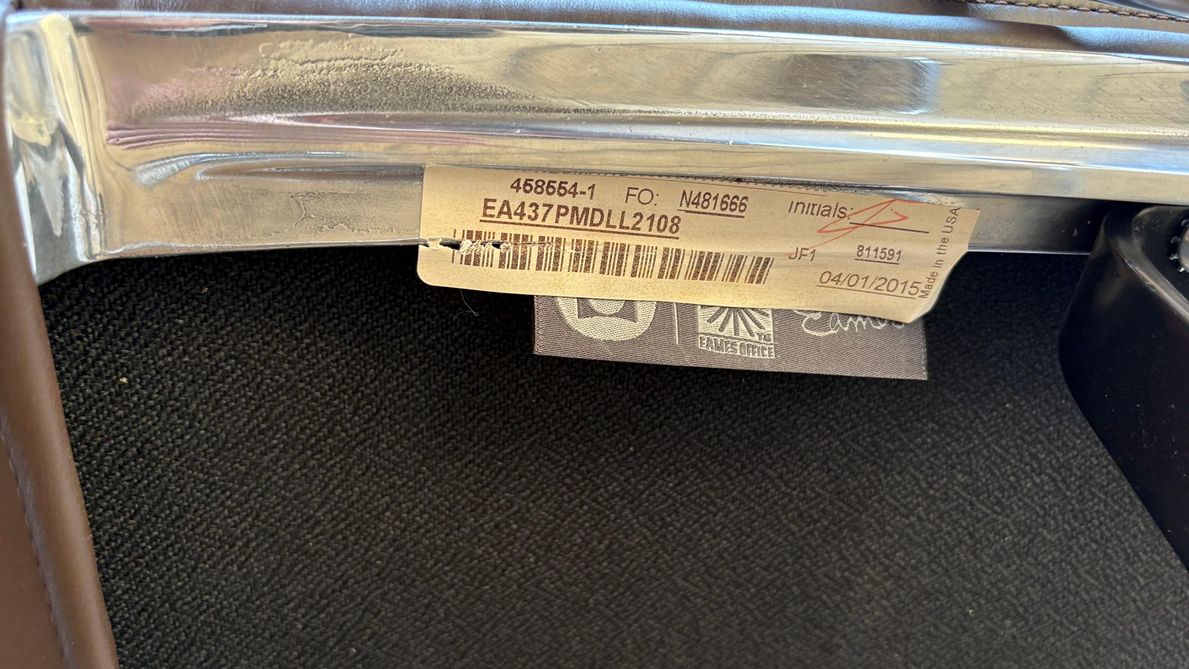 American Herman Miller Eames Soft Pad Dark Brown For Sale