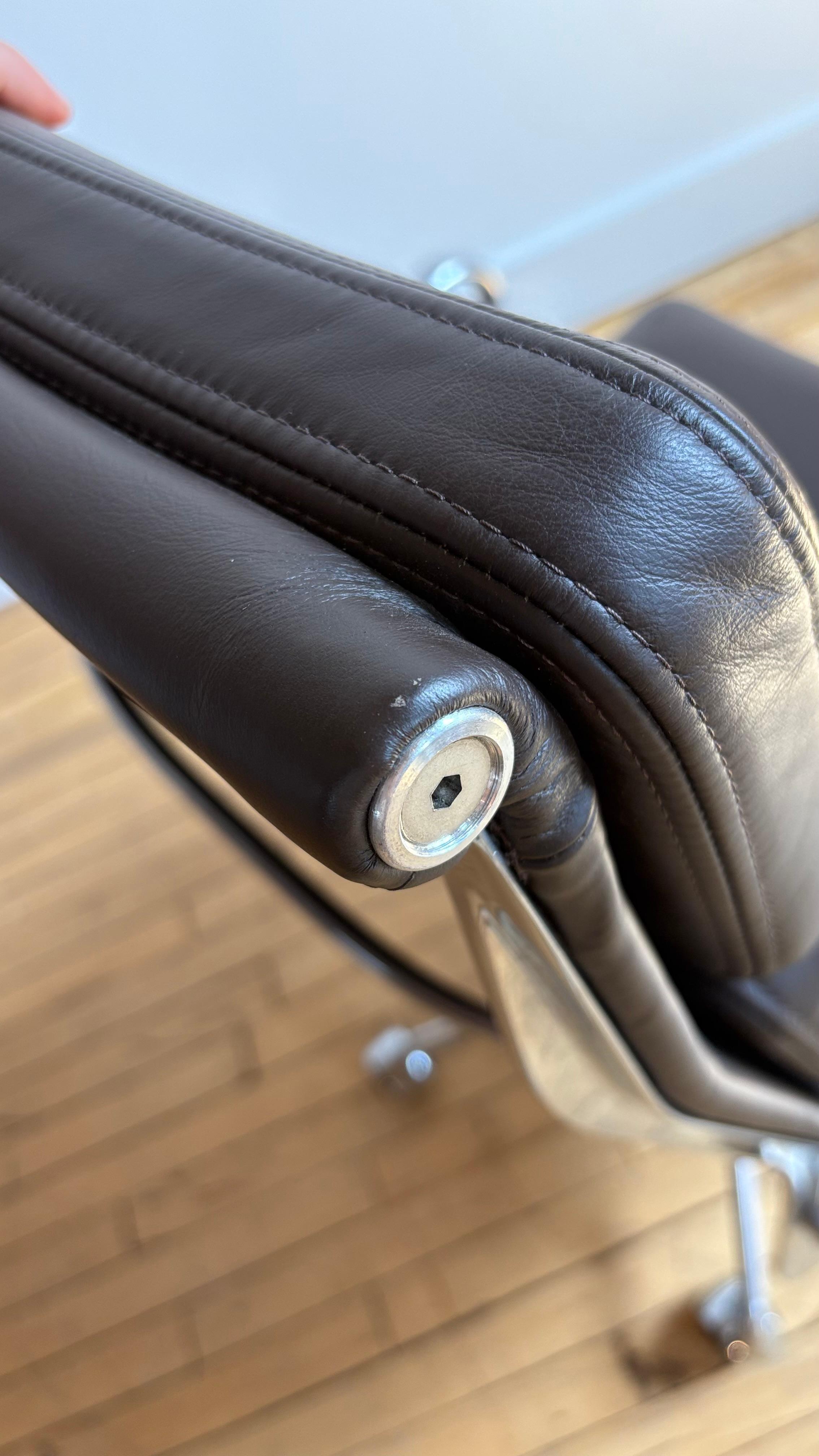 Contemporary Herman Miller Eames Soft Pad Dark Brown For Sale