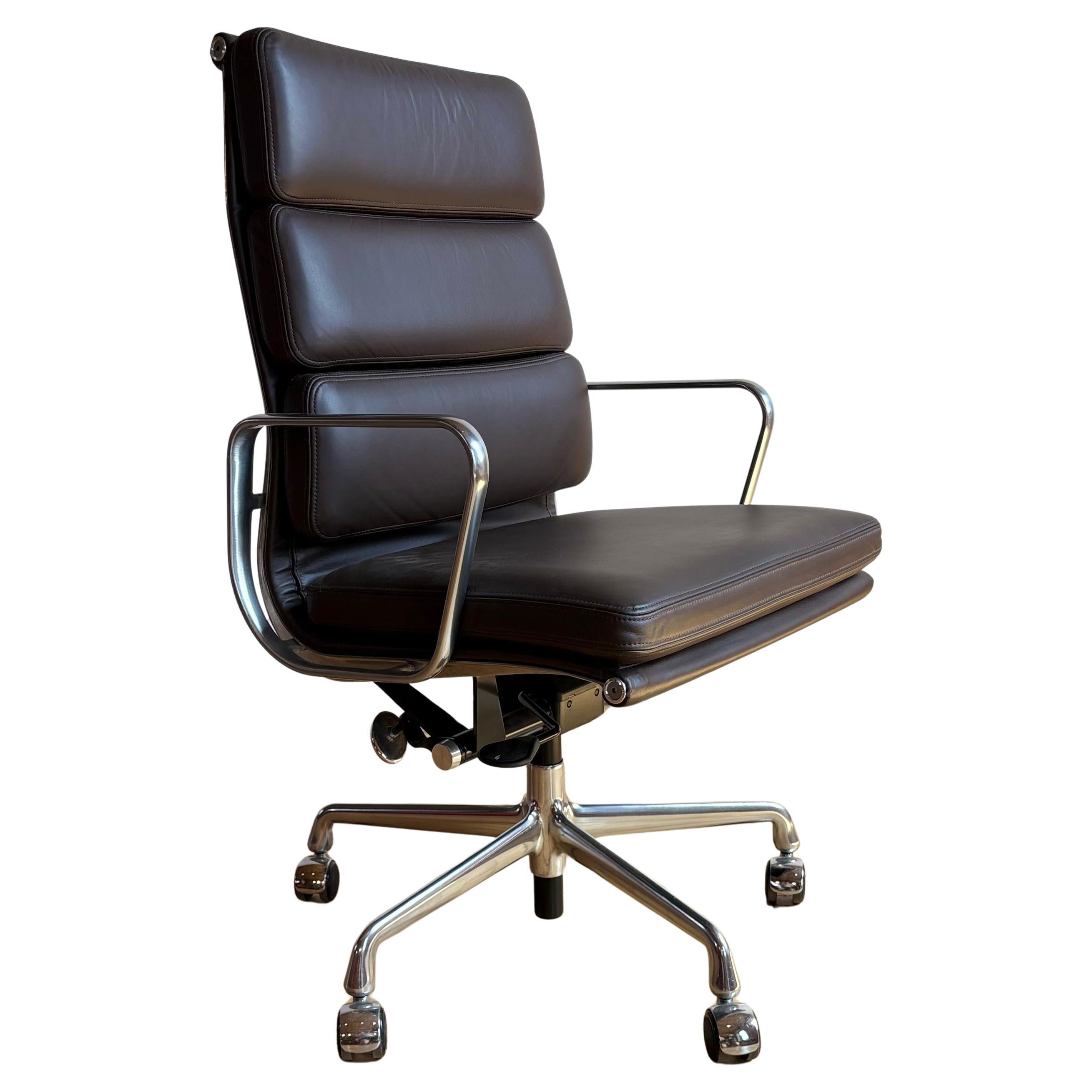 Herman Miller Eames Soft Pad Dark Brown For Sale