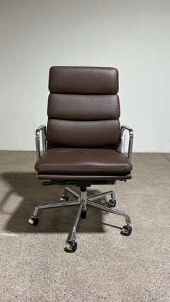 Herman Miller Eames Soft Pad Executive Chair Brown Leather