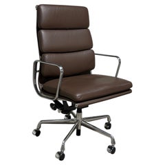 Herman Miller Eames Soft Pad Executive Chair Brown Leather