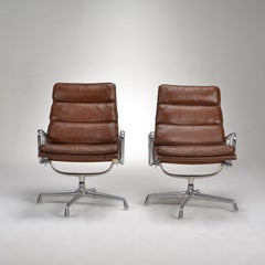 Herman Miller Eames Soft Pad Executive Lounge Chair - Two Available