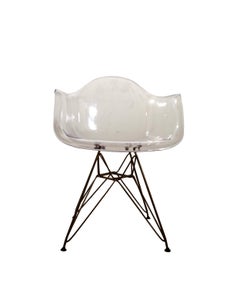 Herman Miller Eames-Sessel im Eames-Stil, Acryl geformt, Vintage, Mid-Century Modern