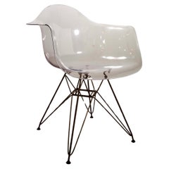 Herman Miller Eames Style Acrylic Molded Armchair Used Mid Century Modern
