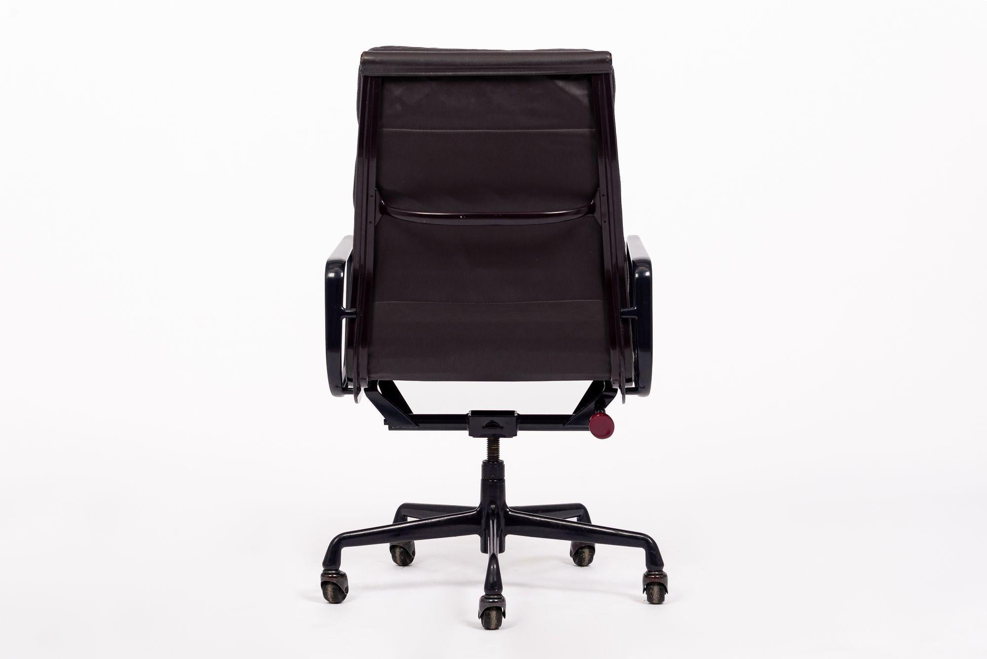 Herman Miller Eames Tall Eggplant Purple Leather Desk Chair Executive 9