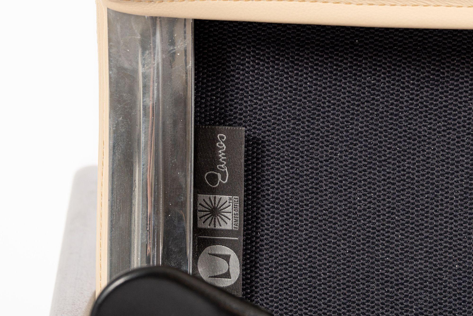 Herman Miller Eames Großer brauner Leder-Schreibtischstuhl mit weichem Gestell, Paar im Angebot 3