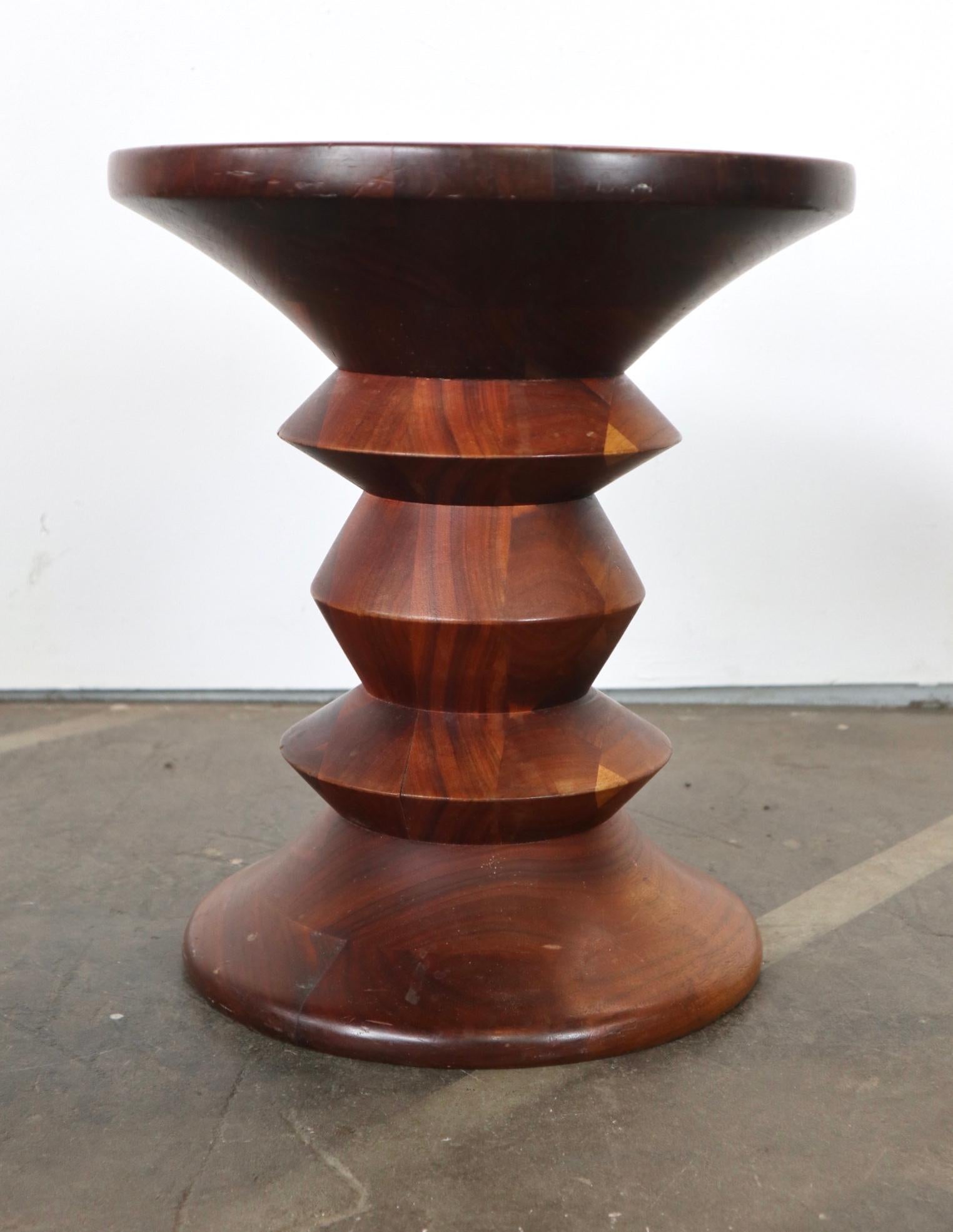 eames walnut stool used