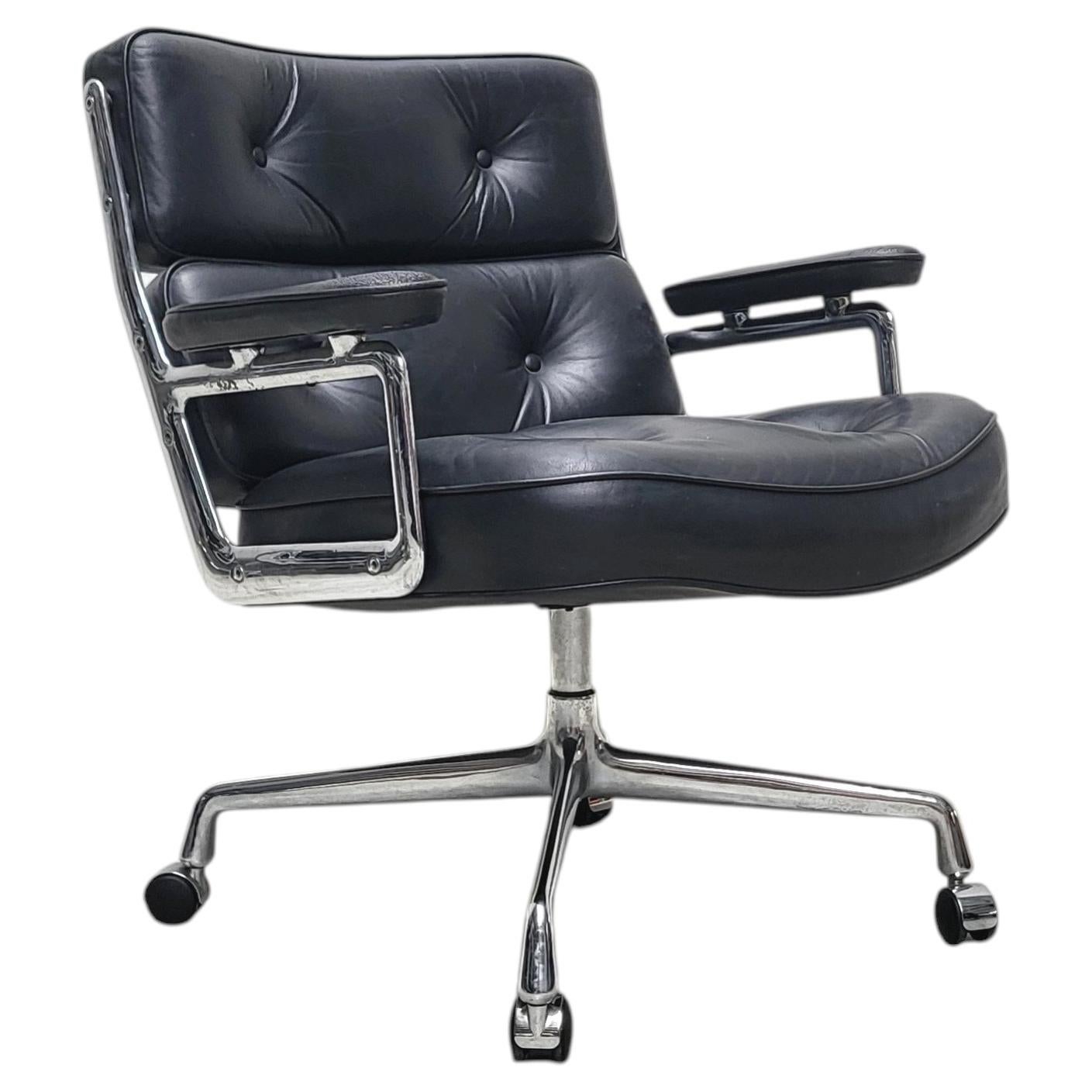 Pre-owned Charles And Ray Eames Herman Miller Es105 Time Life Lobby Office Chair By Charles Eames In Black