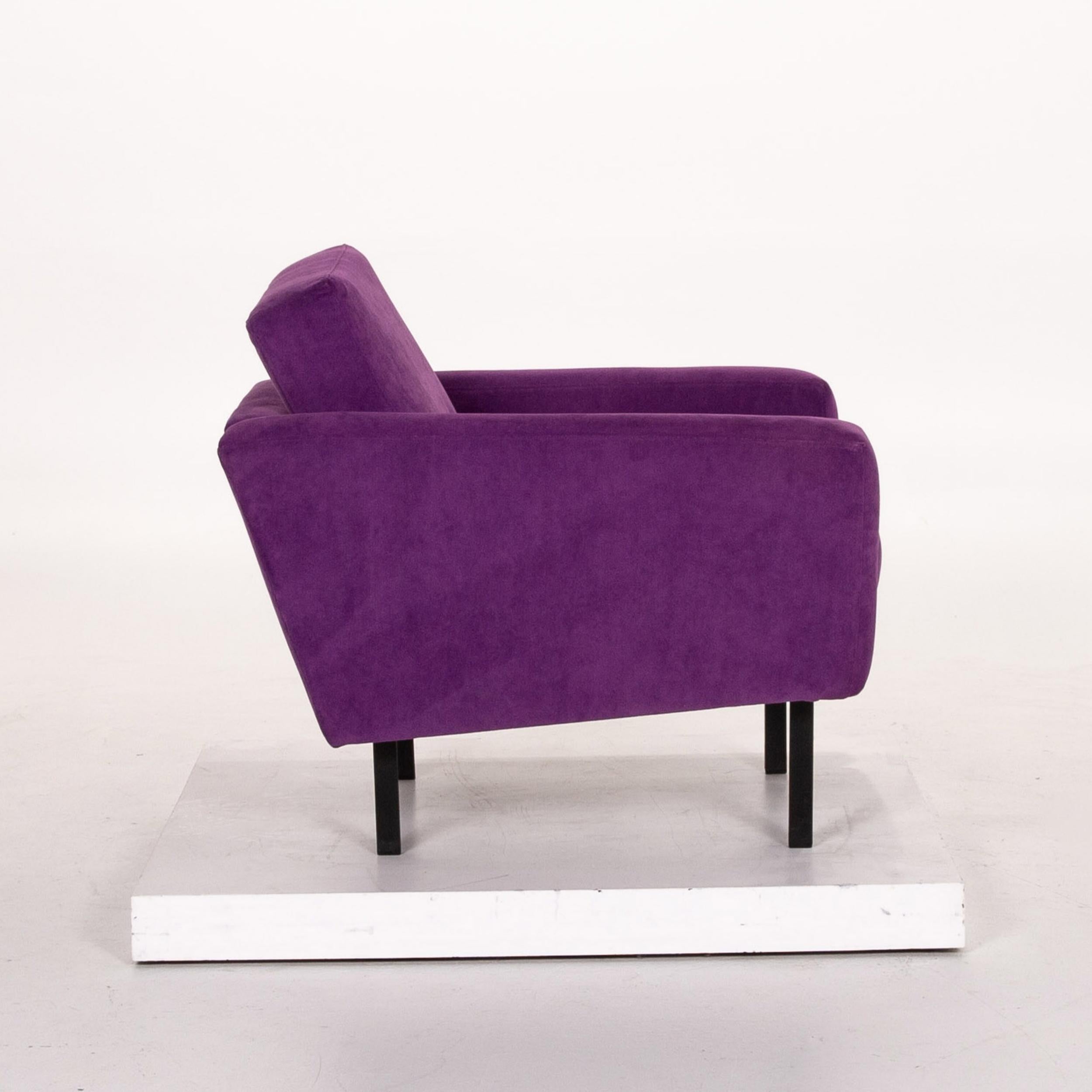 Herman Miller Fabric Armchair Purple For Sale 1
