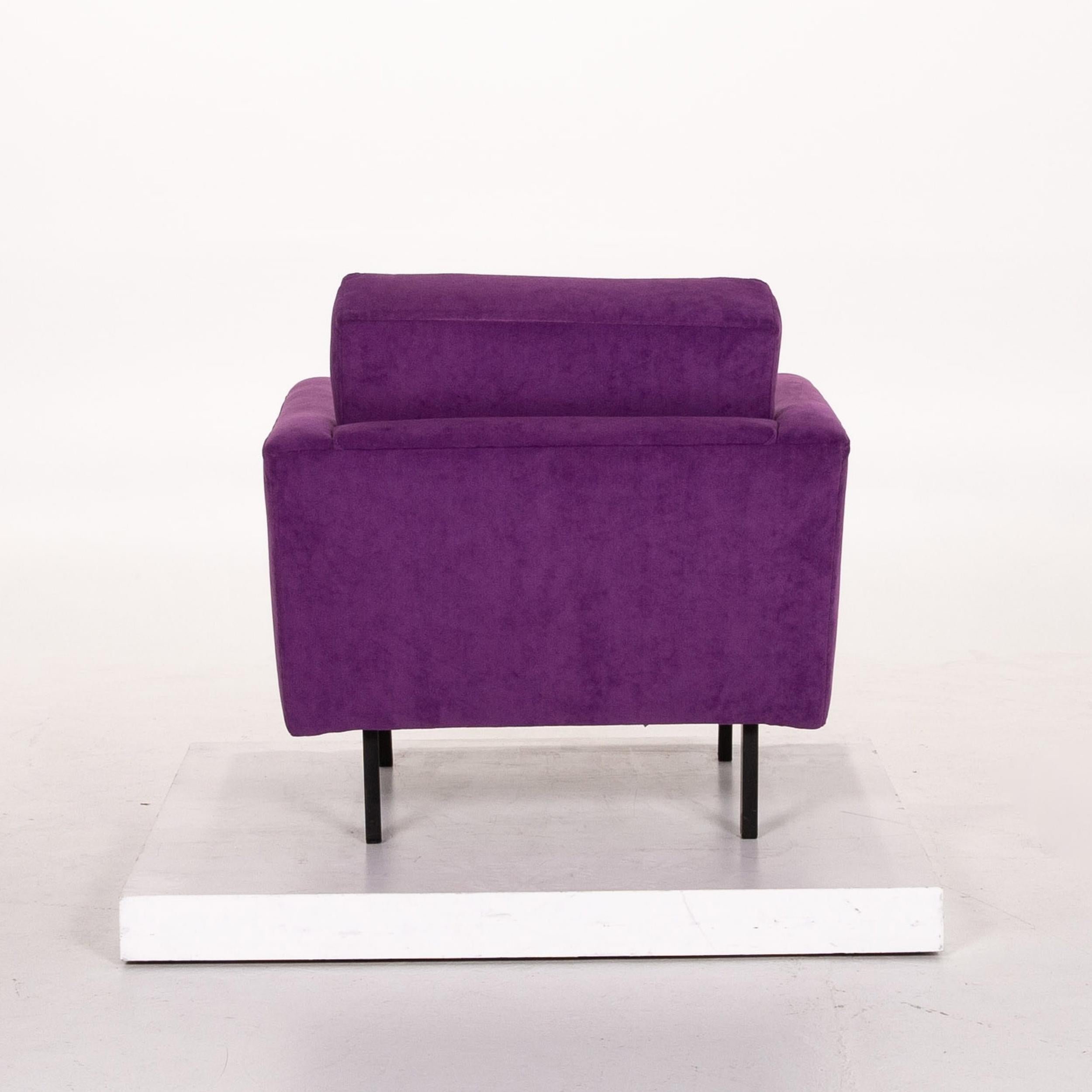 Herman Miller Fabric Armchair Purple For Sale 2