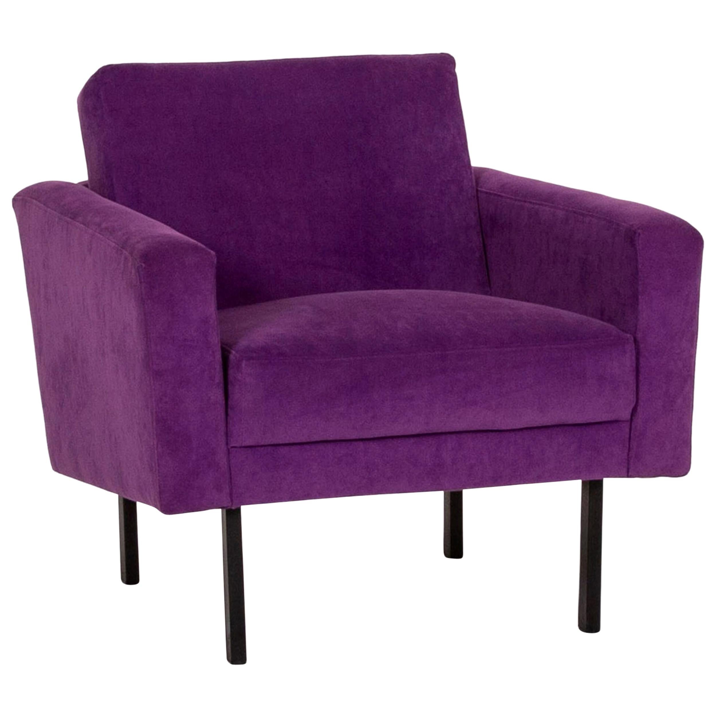 Herman Miller Fabric Armchair Purple For Sale