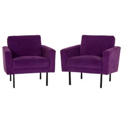 Herman Miller Fabric Armchair Set Purple 2 Armchair