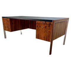 Herman Miller for Biltrite Rosewood and Leather Executive Desk